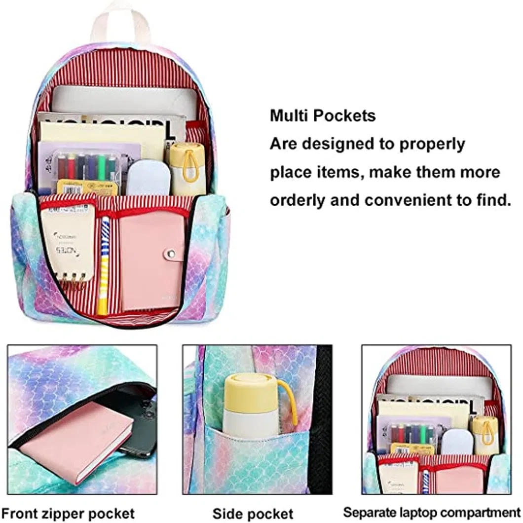 Durable High Quality Student Backpack Large-Capacity Polyester Girls Backpack