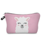 Customized Cartoon Cute Alpaca School Pencil Pouch Cosmetic Make up Travel Bag