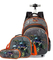 3PCS School Wheeled Bag Set with Lunch Box Trolley Wheeled Backpack