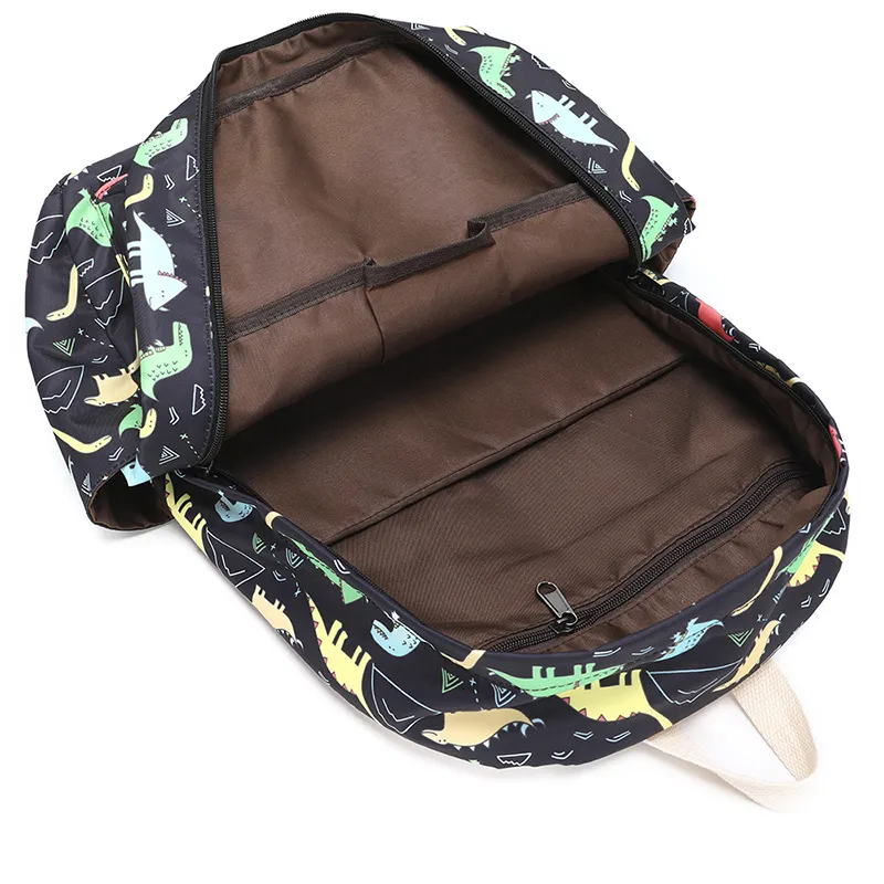 Pink Girls Dinosaur School Bag Set Blue Boy&prime;s Children Bookbag Teens Primary High School Backpack with Lunch Bag Pencil Case