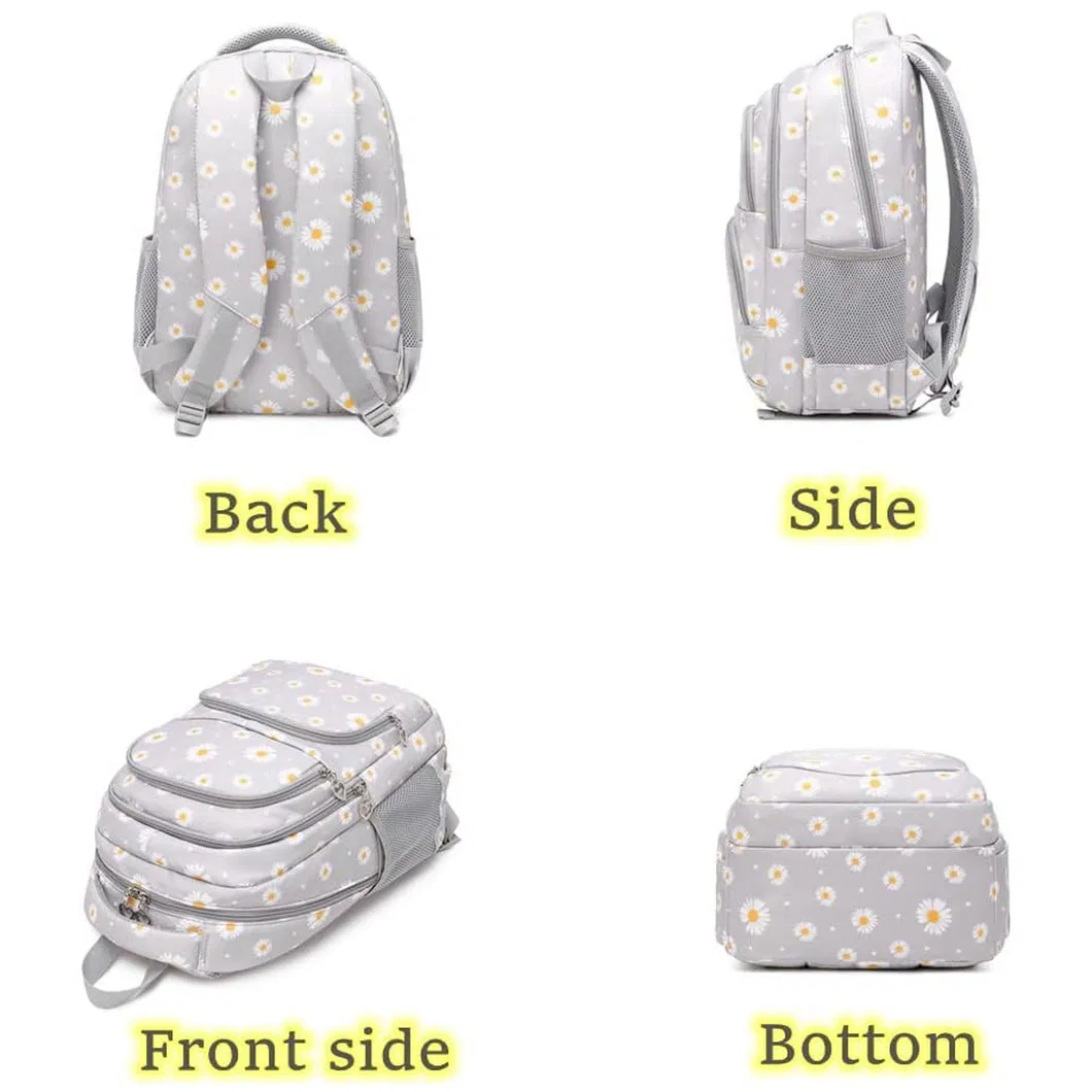 Daisy Prints Backpack Sets Kids Backpack for School Cute Girls Student Custom High Quality Travel Work School Backpack