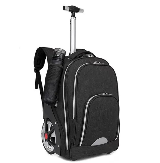 Men Wholesale Customized Wheel Trolley Travel Bag Backpack Rolling Travel Backpack Business Backpack