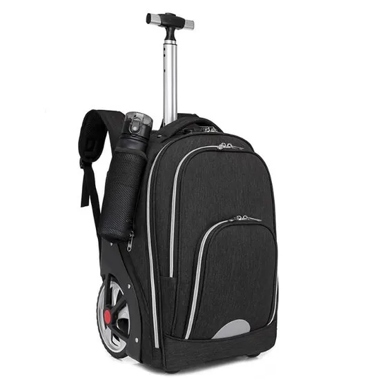 Men Wholesale Customized Wheel Trolley Travel Bag Backpack Rolling Travel Backpack Business Backpack