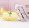 School Stationery Supply Cartoon Fruit Design Large Kawaii Pencil Case for Kids