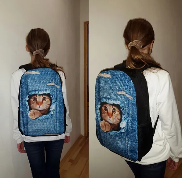 Back to School Backpack Kids Bag African American Black Art Girls Schoolbag Mochila 3PCS Set School Bags for Girls