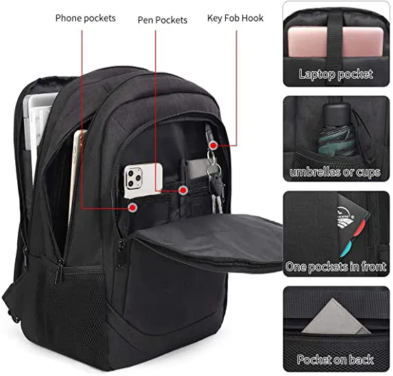 Travel School Durable USB Laptop Comfortable Computer Water Resistant Anti Theft College Men &amp; Women Business Backpack