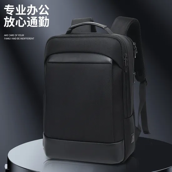 Mens Fashionable Travel Backpack with USB Port Business Backpack