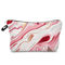 Fashion Custom Marble Zipper Cosmetic Pouch Large Capacity Leather Pencil Bag