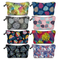 Fashion Retro Leaf Design Girls Pencil Pouch Travel Cosmetic Makeup Bag Custom