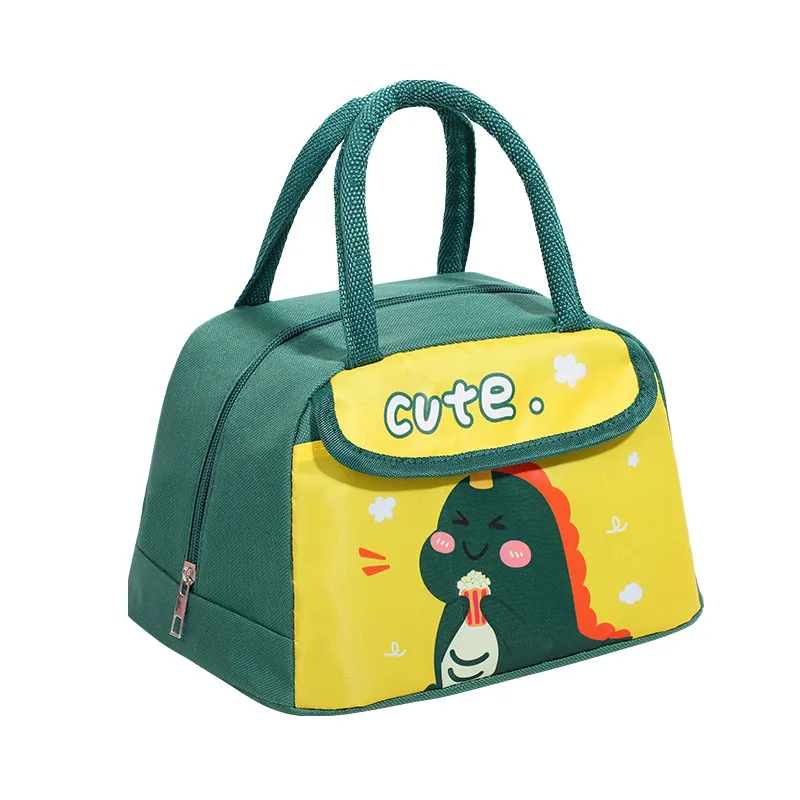 New Cute Cartoon Animal Insulation Bag Large Capacity Portable Kids Lunch Cooler Bag Students Thermal Bento Meals Food Bag