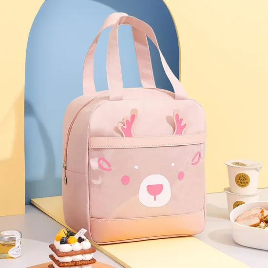 The New Oxford Buchakong Box Cooler Bag Deer with a Lunch Bag Cute Portable Meal Bag Handbuka
