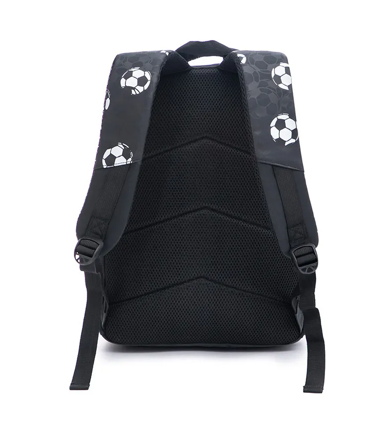 Boys Football Printed Backpack Student Soccer Schoolbag Large Capacity Fashion Polyester Backpack for Boys