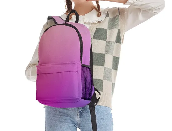 Customized Bookbag with Logo Backpack Sublimation Custom Printed School Bag for Children Teenagers