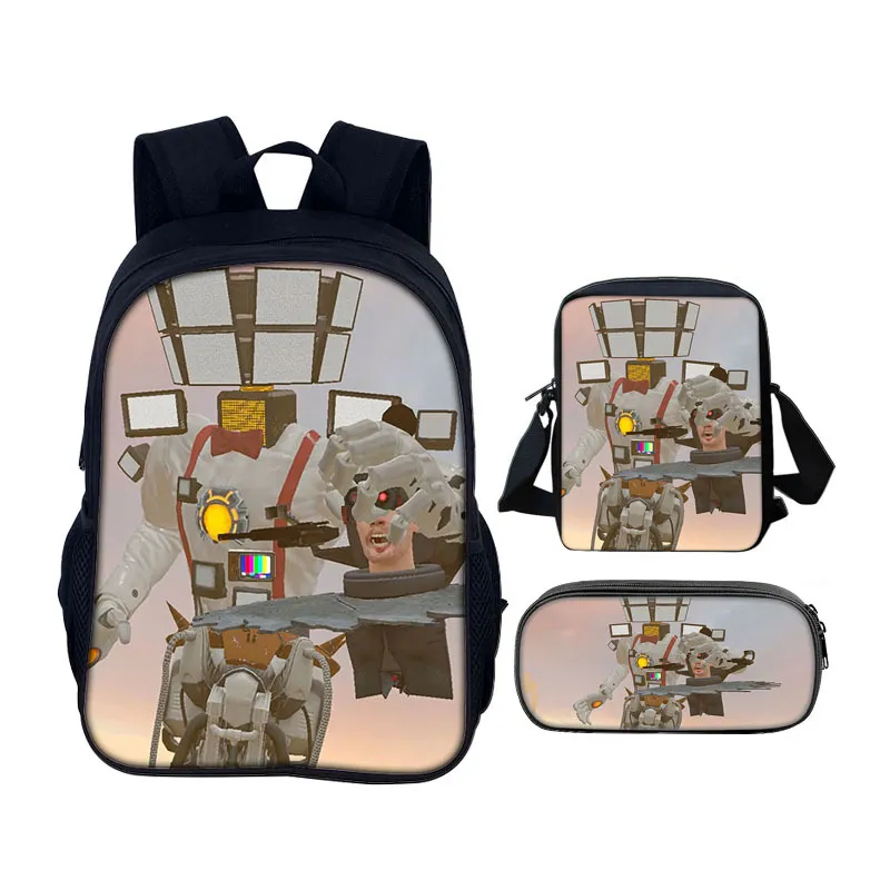 Factory Primary and Secondary School Student Bag Three Piece Toilet Game Backpack Set
