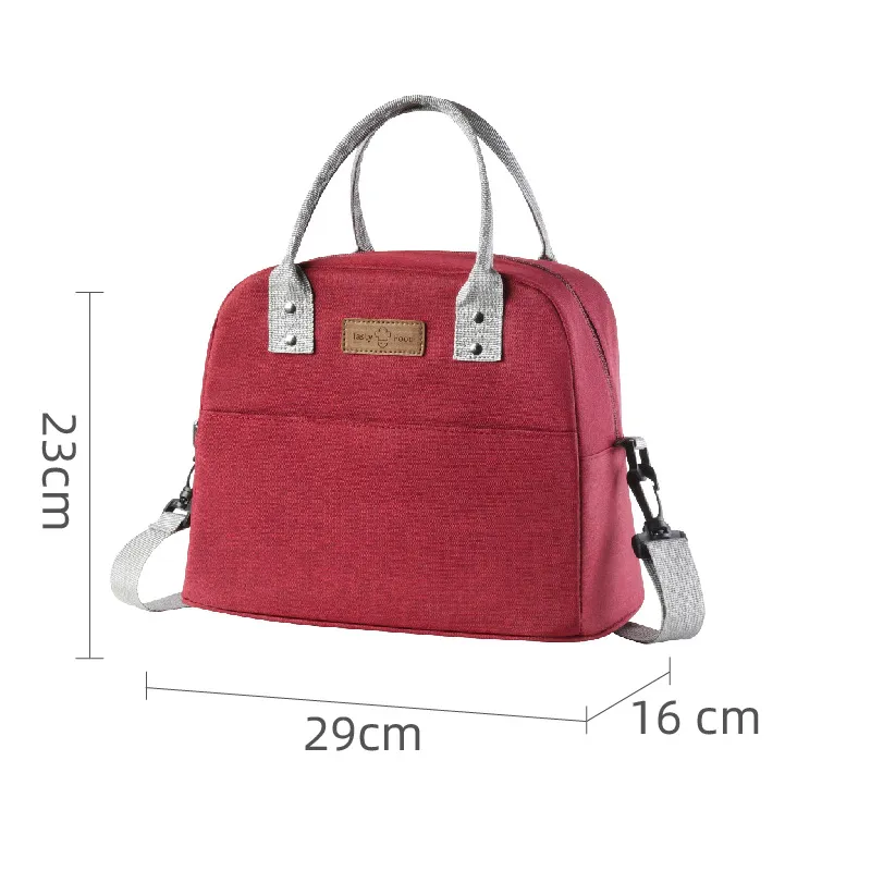 New Oxford Cloth Lunch Bag Box Thickened Outside Portable Thermal Ice Bento Meal Bag Takeaway Tote Cooler Bag for School Office