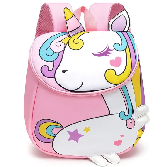 Fashion 3D Lovely Animals Design Kids Mini Backpacks Kindergarten Unicorn Cute School Bags for Girls