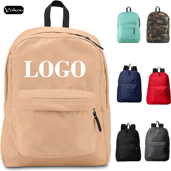 Custom Cheap Price Classic Casual Sports Rucksack Polyester Lightweight Bookbag Bagpack Multi Colors Waterproof School Bag