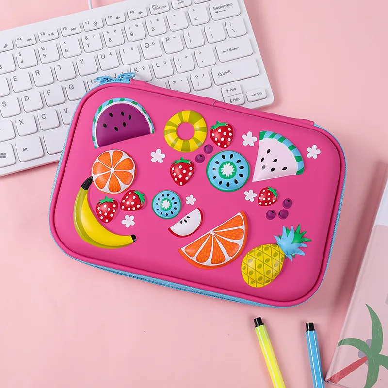 Kids Pencil Case School Pencil Cases Stationery Estuche 3D Space Pen Case Unicorn School Supplies Pencil Box