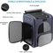 Pet Carrier Strap Foldable Sventilated Design Pet Travel Backpack with Internal Seat Belt for Travel Hiking Camping