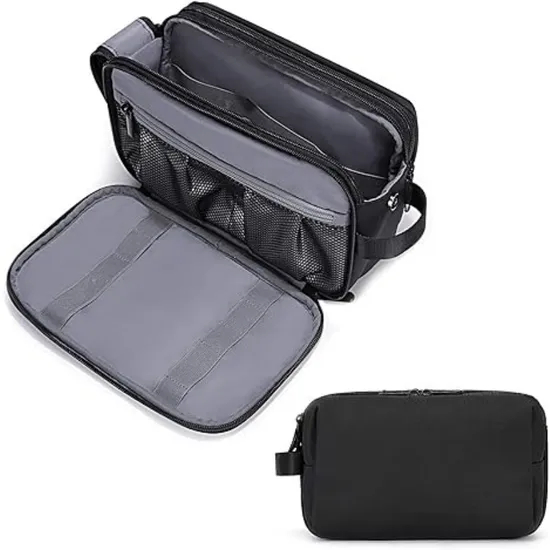 Customized Logo Large Capacity Business Travel Toiletries Makeup Bags