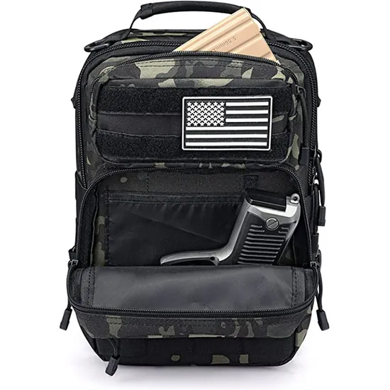 Factory Customized Waterproof Tactical Strap Backpack Chest Shoulder Outdoor Bag
