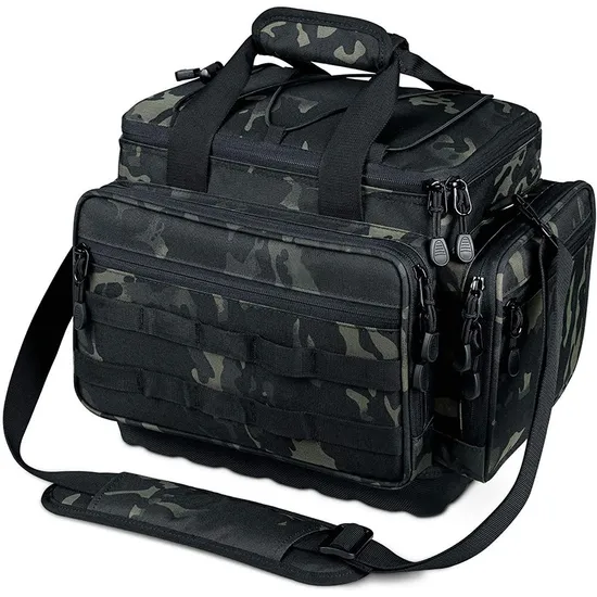Factory Fishing Gear Waterproof Oxford Cloth Single Shoulder Portable Outdoor Fishing Bag