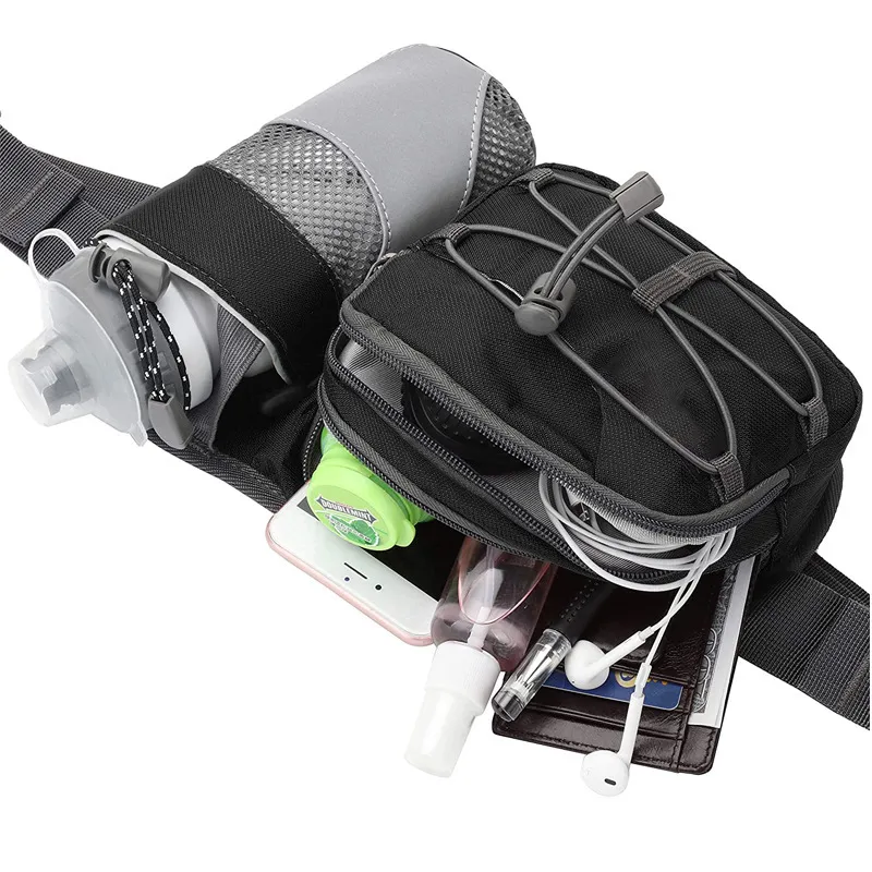 Factory Customized Water Bottle Waist Bag Outdoor Small Cycling Water Bottle Bag