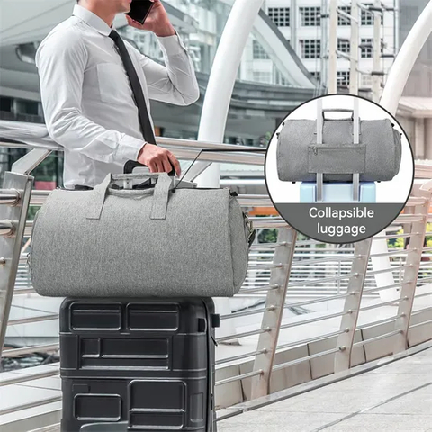 Customized Luggage Bag Oxford Cloth Folding Business Travel Portable Men′s Suit Bag