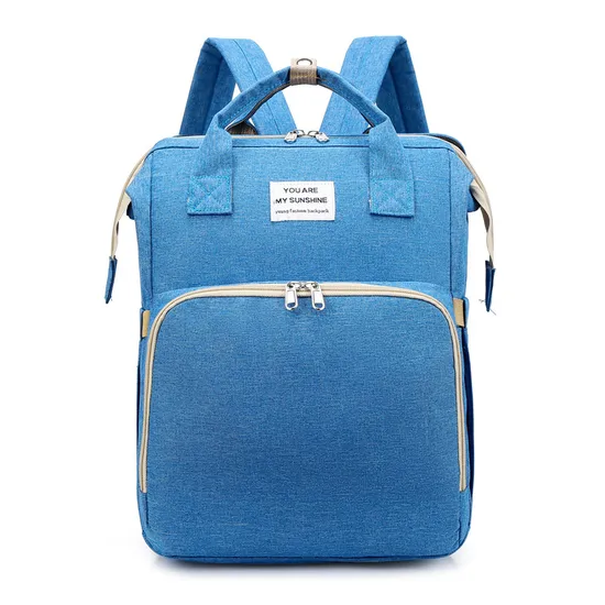 Minimalist Mommy Bag Portable Folding Shoulder Backpack Multi Functional Large Capacity Baby Bed Mommy Backpack