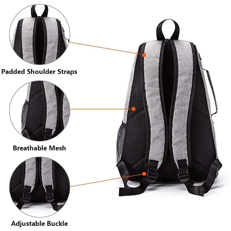 Factory Customized New Fitness Bag Tennis Racket Backpack Waterproof Oxford Cloth Leisure Sports Backpack