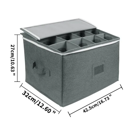 Wine Glass Storage Bag Foldable High Legged Wine Glass Storage Cooler Bag