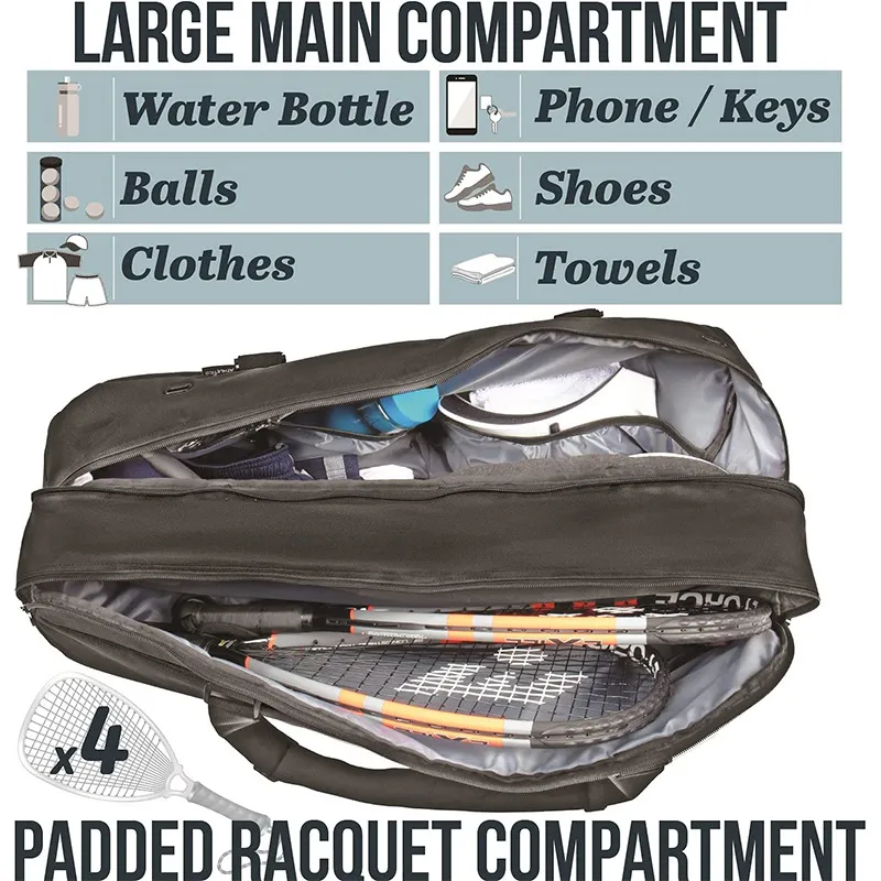 Factory Customized Tennis Basketball Duffel Bag Tennis Racket Tennis Racket Storage Sports Bag