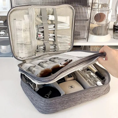 Storage Makeup Bag Women′s Portable Large Capacity Classification New Travel Wash Bag