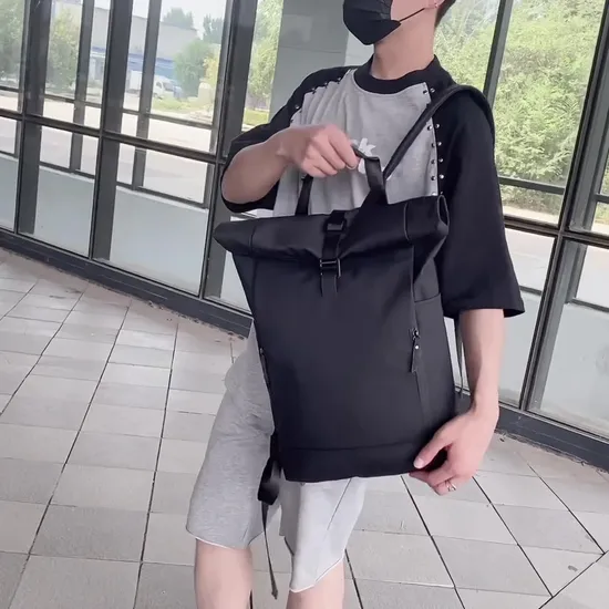 Men Large Capacity Outdoor Roll Top Leisure Travel Backpack