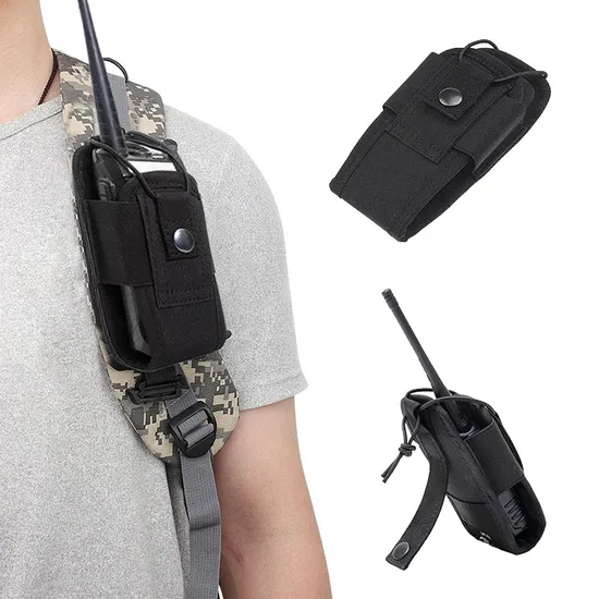 Outdoor Camouflage Walkie Talkie Bag Molle Tactical Accessory Bag