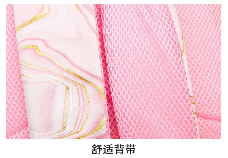 New Oxford Cloth Backpack Student Large Capacity Three Piece Set Printed Campus Backpack for Women