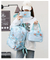 New Gradient Fashion Backpack for Junior and High School Students Three Piece Backpack Set