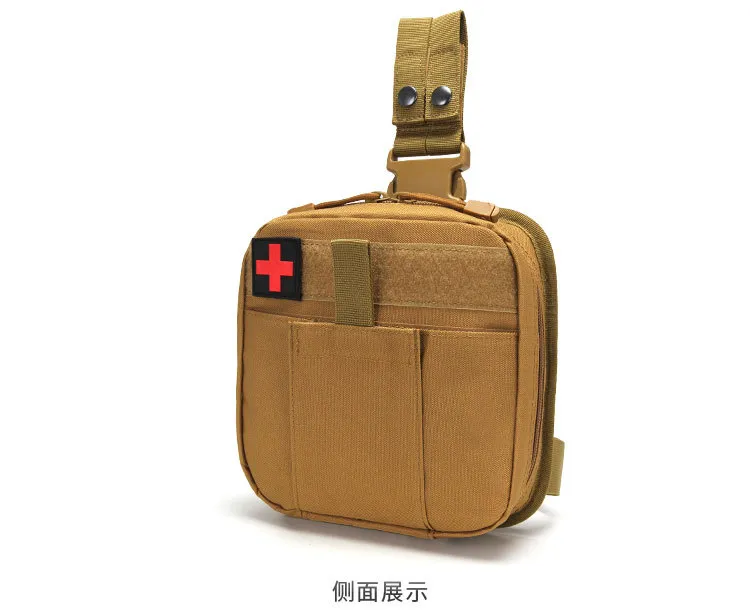Tactical Leg Medical Kit Multifunctional First Aid Kit Waist Bag Outdoor Molle Accessory Bag
