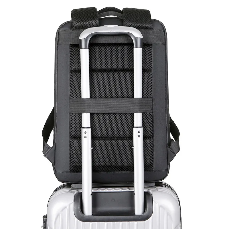 New Men&prime;s Business Travel High-Capacity Splash Proof Backpack
