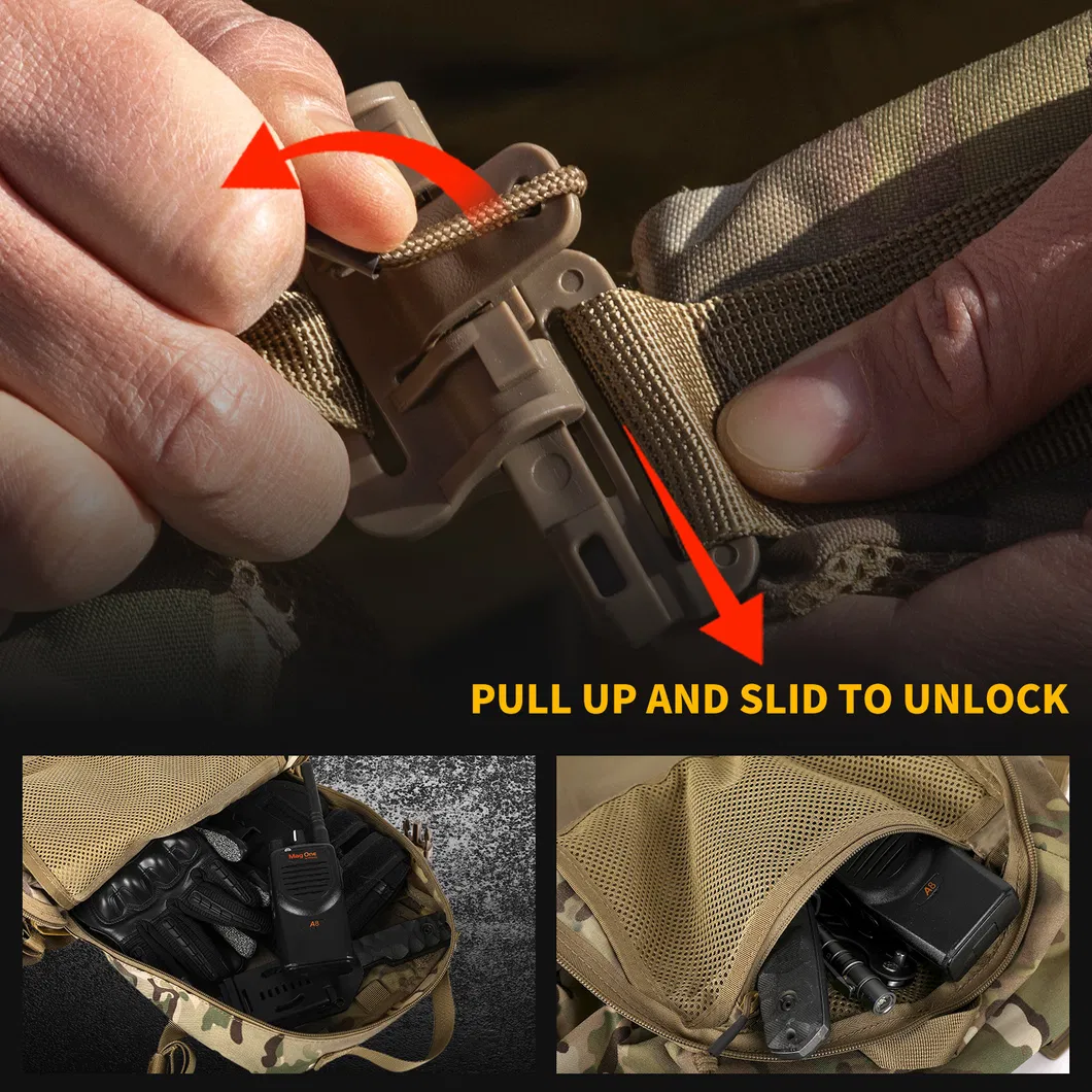 Outdoor Backpack Tactical Backpack 500d Nylon Splash Proof Portable Lightweight Tactical Bag