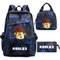Game Men′s and Women′s Student Backpacks Lunch Bags Pen Bags Three Piece Set