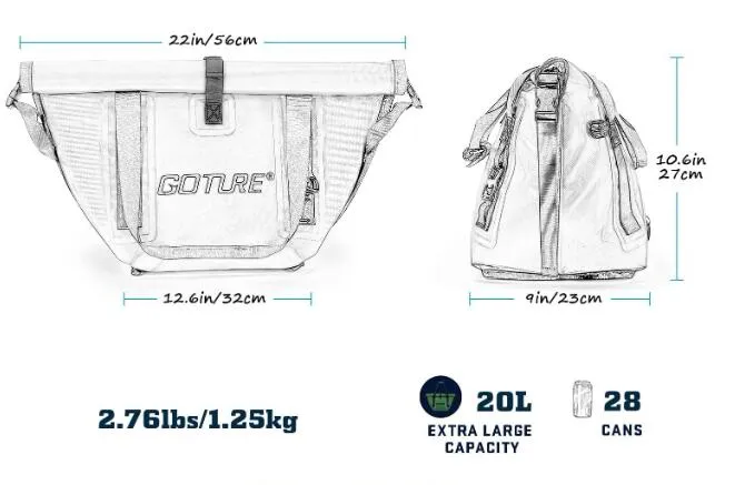 Custom Logo Camping Picnic Beach Insulated Lunch Box Cooler Bag