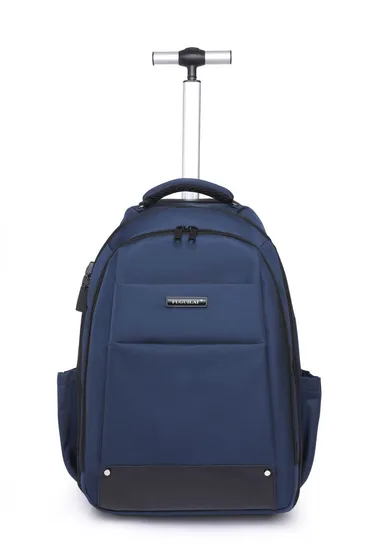 New Rolling Wheels School Backpack Water Resistant Carry on Student Trolley Backpack Bags Travel Backpack Laptop Backpack