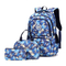 Three Piece Children Backpack Primary and Secondary School Girl Nylon Camouflage Backpack