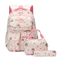 Factory New Elementary School Backpack Splash Proof Large Capacity Casual Three Piece Backpack Set