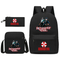 Cartoon Custom Design Backpack Student Pencil Case Single Shoulder Bag Backpack Three Piece Set
