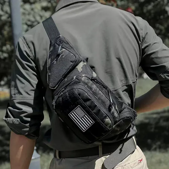 Tactical Waist Bag Shoulder Bag Riding Waterproof Multi-Function Waist Bag