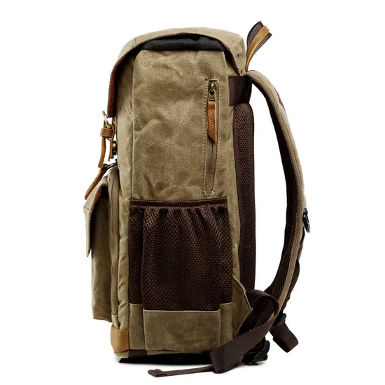 Double Shoulder Photography Bag Cross-Border Waterproof Canvas Backpack