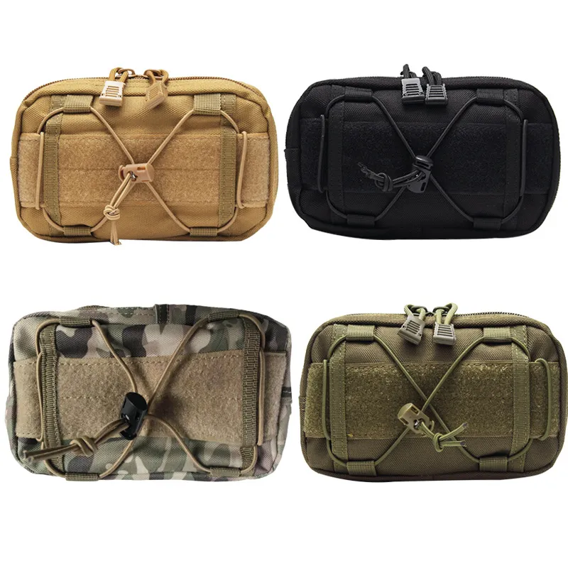 Wholesale Molle Accessory Bag Tactical Waist Bag Multifunctional Mobile Phone Bag Camouflage Hanging Bag