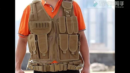 Summer Training Lightweight Multifunctional Outdoor Camouflage Triple Pocket Tactical Vest